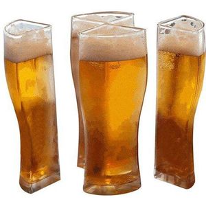 Super Schoener 4 Deel Grote Capaciteit Beer Glazen Mok Scheidbare Cup Dikke Bier Mok Transparant Glas Cup Voor Club Bar party Thuis