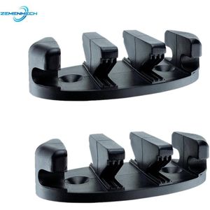 2 Stuks Black Nylon Touw Klem Cleat Base Kajaks Kano Boten Decks Vervanging Roeien Marine Accessoires Boot Accessoires De Pesca