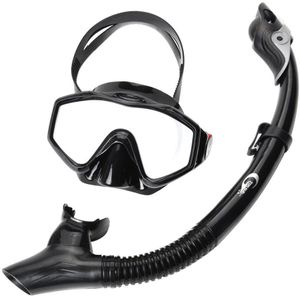 Zwembril Duikers Masker Droog Snorkel Set Snorkelen Dive Equip Gear Kit