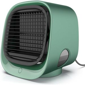 3IN1 Mini Draagbare Airconditioner 7 Kleuren Led Airconditioning Luchtbevochtiger Purifier Usb Desktop Air Cooler Fan + Afstandsbediening