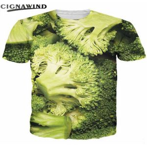 Hip Hop Erkek Tshirt Broccoli Bossen 3D Gedrukte T-shirt Mannen Vrouwen Anime Casual Grappige T-shirts Harajuku Streetwear Tops tees