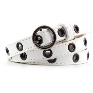 Stijl Pu Lederen Tule Riem Voor Vrouwen Metalen Pin Gesp Dunne Riemen Riem Waistbelts Voor Dames Jeans