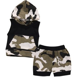 Pudcoco Baby Kleding Jongens Shorts en Hoodis Top Overhemd Mouwloos Baby Boy Kleding