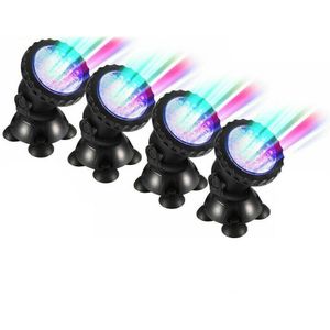 1 Set 4 Verlichting Led Onderwater Spot Light Waterdichte Rgb Aquarium Lamp Met Afstandsbediening Tuin Fontein Vijver Onderwater Lamp