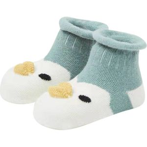 Winter Warm Baby Meisjes Sokken Kinderen Jongen Baby Kinderen Dier Cartoon Dikke Anti-Slip Sokken Slippers Zachte Schoen Sokken