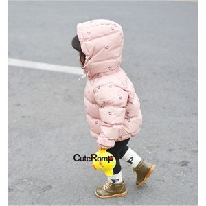 Baby Down Jas Winter Baby Meisje Kleding Cherry Citroen Jongen Kleding Kinderen Snowsuit Down Jacket Kids Winddicht Jumpsuit Warm Houden