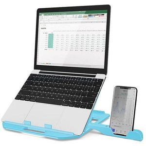 Aanpassing Vouwen Notebook Laptop Stand Houder Anti-Slip Cooling Beugel Met Mobiele Telefoon Houder Voor 11-17Inch laptop Stand