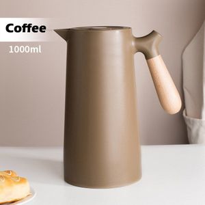 1L Geïsoleerde Waterkoker Huishoudelijke Geïsoleerde Waterkoker Glas Liner Warmwaterkruik Double-Layer Geïsoleerde Koffie Pot 24H Isolatie