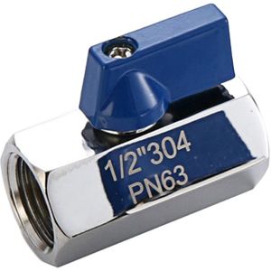 Shgo -1/2Inch 304 Rvs Mini Kogelkraan Vrouwelijke Door Vrouwelijke Npt Air Compressor Kleppen water Gas Olie Afsluiter