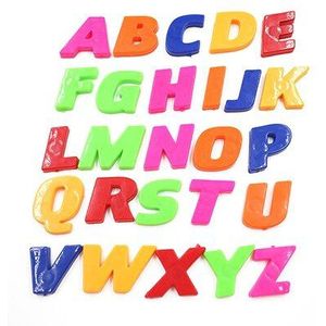 26Pcs 26 Letters A-Z Educatief 3D Engels Alfabet Stickers Diy Aantal Stickers Letters Stickers Whiteboard Baby Kind Speelgoed