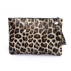 Casual Tassen Voor Vrouwen Animal Print Leopard Clutch Vrouwelijke Lederen Portemonnee Messenger Bag Dames Elegante Handtas