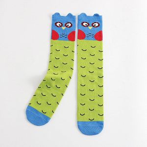spring and autumn Cartoon Children&#39;s Stockings Striped Polka Dot Owl Animal Socks Boys and Girls Knee Socks