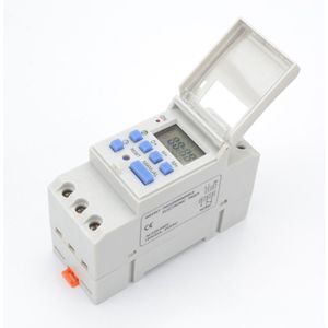 Digitale Lcd Power Timer Programmeerbare Schakelklok Ac 220V / 110V Dc 12V 16A Temporizador Din Rail tijdschakelaar