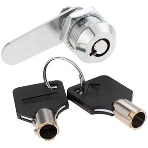 DRELD 1 st Lade Tubular Cam Lock 16/20/25/30mm Voor Deur Mailbox Kast Kast + 2 stks Toetsen + Locking Plaat Meubels Hardware