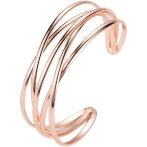 Goud Eenvoudige Metalen Lijn Armband Voor Vrouwen Sieraden Mode Opening Kruis Meisje Armband Cadeau Sieraden