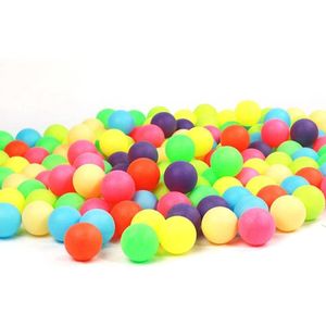 100 Stuks Gekleurde Ping Pong Ballen 40Mm Entertainment Tafeltennis Ballen Kleuren Voor Game En Activiteit Kleur Kids Sport minnaar