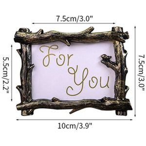 Winlor kleine fotolijstjes, mini-fotolijstje voor babyfoto's, 2x3 inch, set van 6, voor tafeldecoratie, polaroidfotolijstje met zachte magneet, schattige koelkastmagneten, geel