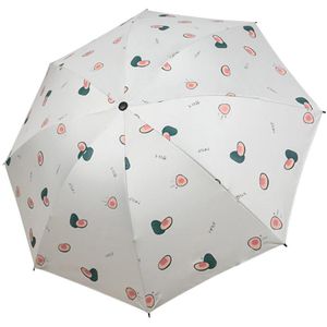 Luxe Cartoon Marguerite Wortel Print Paraplu Clear Folding Paraplu Voor Kinderen Vrouwen Uv Mooie Regen Paraplu