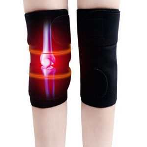 2 Stuks Kniebrace Ondersteuning Pads Verstelbare Toermalijn Zelfopwarming Magnetische Therapie Knie Beschermende Riem Artritis Knie Massager