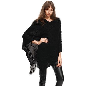 Herfst Winter Vrouwen Trui Vrouwelijke Batwing Strepen Omzoomd Truien Vrouwen Tops Poncho Sjaal Cape Pull Femme Sweter Jumper