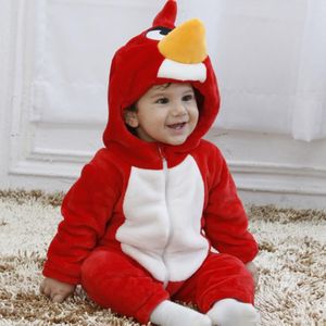 Peuter Unisex-Baby Lente Herfst Dunne Jumpsuit Kerst Rompertjes Onesis Baby Meisje En Jongens Outfits Pak Rode Angry Vogel ws29