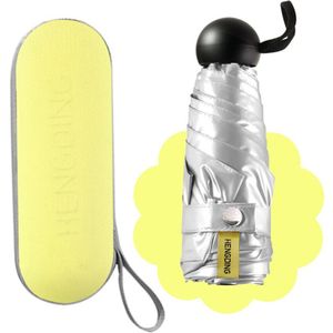 Zonnescherm Paraplu Anti-Uv Paraplu Paraplu Sterke Beschermende Stofdicht Waterdichte Titanium Zilveren Accessoires Tuin Furl