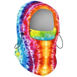 Unisex Fleece Hood Bivakmuts Volgelaatsmasker Sterrenhemel Digital Print Halswarmer A2UA