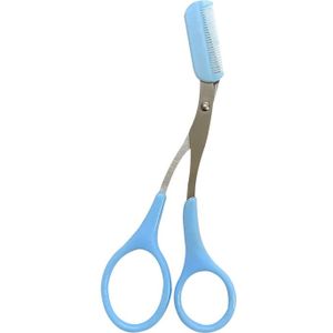 Wenkbrauw Trimmer Schaar Met Kam Schaar Ontmoette Kam Facial Ontharing Grooming Shaping Scheerapparaat Cosmetische Accessoires