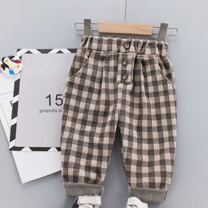 Mode Baby Jongens Meisjes Lange Broek Herfst Kinderen Kids Zuigelingen Kleding Geruite Broek Broek S11115