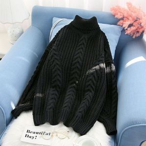 Vrouwen Coltrui Truien Herfst Winter Pull Jumpers Europese Casual Twist Warme Trui Vrouwelijke Oversized C-281