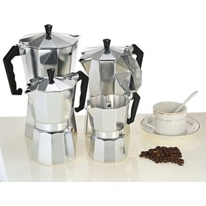 50Ml 1 Cup Aluminium Koffie Pot 50Ml 1Cup Koffiezetapparaat Espresso Percolator Kookplaat Mokka Pot Elektrische Mode Kachel