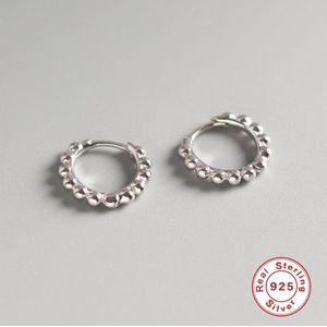 Roxi Mini Ronde Kralen Kleine Hoepel Oorbellen Voor Vrouwen Mannen Weddind Oorbellen Ongebruikelijke 925 Sterling Zilveren Fijne Sieraden Pendientes