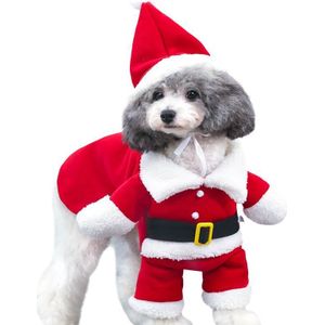 Kerst Hond Kleding Kleine Hond Kerstman Kostuum Chihuahua Huisdier Kat Kostuum Jasje Pet Kostuum Kerst Decoratie DH001