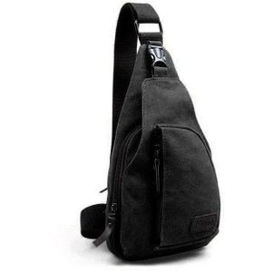 Mannen Vrouwen Canvas Sling Borst Pakken Tas Crossbody Messenger Schoudertas Reizen Sport Schooltas Gloednieuwe