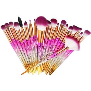 20Pcs Diamond Make-Up Kwasten Set Beauty Make Up Brush Tool Cosmetische Powder Foundation Oogschaduw Beauty Tool