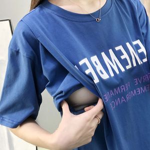 Borstvoeding Shirt Moederschap Tops Verpleging T-shirt Zwangere Vrouwen Kleding Vrouwen Kleding Zomer 3783