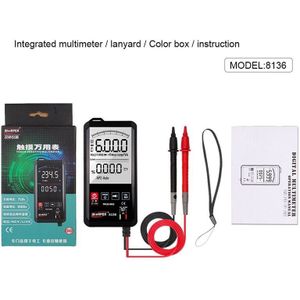 Winapex Touch Screen Digitale Multimeter Lcd Automatische Ac Dc Voltage Ncv True Rms Temp Weerstand Capaciteit Meter Diode Zoemer