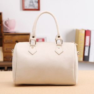 Mode Vrouwen Handtassen Dames Handvat Tas Lederen Totes Zwart Rood Beige Pu Lederen Schoudertas Mode Zwervers