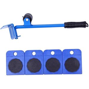 5 Stks/set Eenvoudig Meubilair Lifter Mover Tool Set Zware Voeders Moving Handgereedschap Set Wiel Bar Mover Apparaat Meubels Vervoer tool