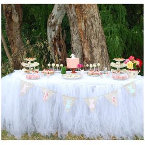 Kerst Tule Tutu Tafel Rok Servies Wedding Party Baby Shower Verjaardag Decor
