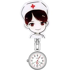 Waterdicht Retro Mini Student Meisje Opknoping Horloge Digitale Quartz Clip Type Fob Nurse Doctor Horloge Opknoping Vrouwelijke Dame Lichtgevende