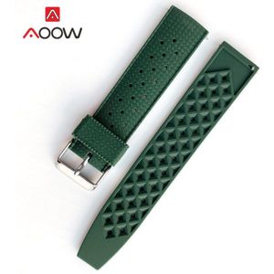 20Mm 22Mm Tropische Rubber Strap Quick Release Waterdicht Duiken Zachte Siliconen Sport Band Mannen Vervanging Armband Horlogeband