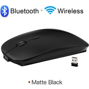 Draadloze Muis Bluetooth Muis Oplaadbare Slient Computer Muis 2.4Ghz Draadloze Ergonomische Mause Usb Optische Muizen Voor Pc Loptop