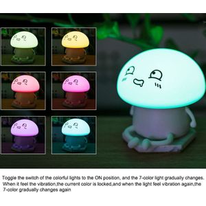 Silicone Light Touch Sensor Led Usb Pat Licht Cartoon Leuke Pet Kleurrijke Sfeer Licht Nachtlampje Voor Kinderen Slaapkamer