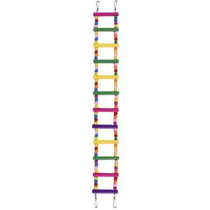 Kleurrijke Houten Vogel Kippen Flexibele Ladder Grappig Klimmen Brug Swing Papegaai Kooi Huisdier Speelgoed Eenvoudige Installatie