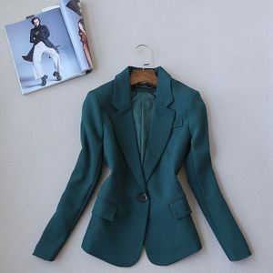 Kantoor Kleding Herfst Vrouwen Rok Past Egelant Office Lady Blazer En Rok Set Formele Dragen Twee Stuk Rok Set Uniform groen