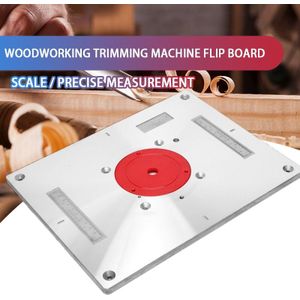 Elektrische Hout Frezen Trimmen Machine Flip Plaat Gids Tafel Aluminium Tafel Insert Plaat Voor Houtbewerking Werkbank