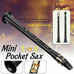 Draagbare Mini Pocket Saxofoon Little Sax Alto Mondstuk Eenvoudige Muziekinstrument N66
