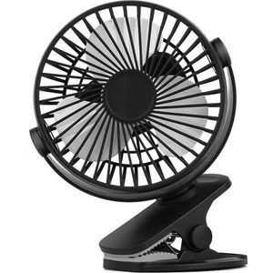 Usb Oplaadbare Clip Desktop/Tafel Fan Mini Draagbare Klem Ventilator 360 Graden Roterende Ventilator Met Lucht cooler Fan