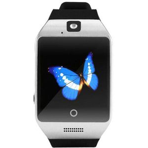 Q18 Bluetoth Oproep Smart Horloge Gsm Camera Tf Card Telefoon Polshorloge Voor Android Telefoon Elektronische Horloges + 8 Gb Kaart